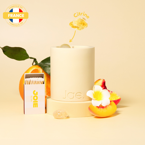 Rituel Citrine - Bougie Monoï pêche