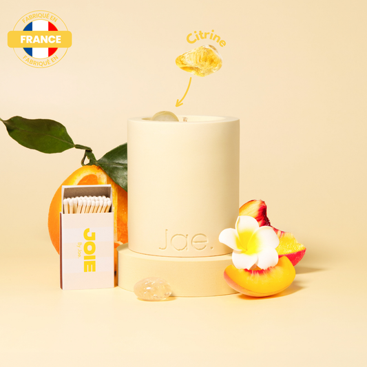 Rituel Citrine - Bougie Monoï pêche