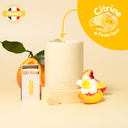 Rituel Citrine - Bougie Monoï pêche
