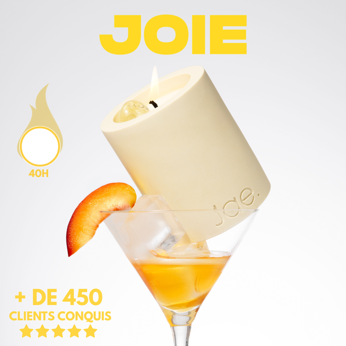 Rituel Citrine - Bougie Monoï pêche