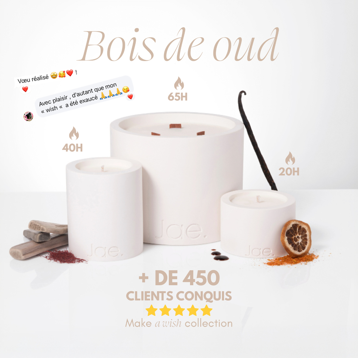 Make a wish – La Bougie Bois de oud