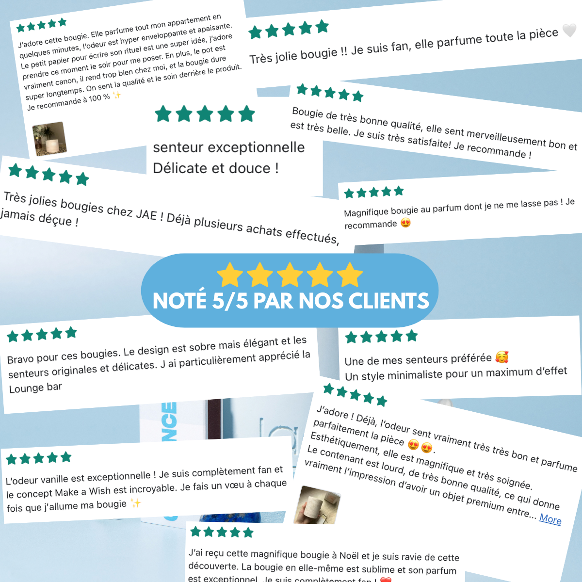 Rituel Lapis-lazuli - Bougie Musc blanc