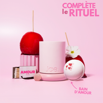 Rituel Quartz Rose - Bougie Pomme d'amour